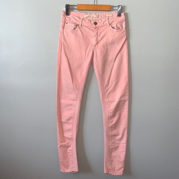 Zara Pants - Zara Leara Woman peachy pink jeggings